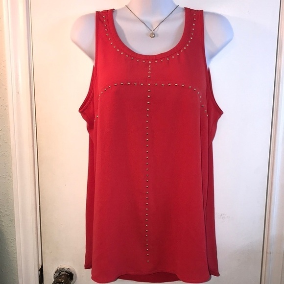 MICHAEL Michael Kors Tops - MICHAEL Michael Kors Red Tank Top Size Medium